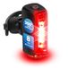 Fischer Led-zaklamp, achterlicht, fietsverlichting, fietsachterlicht, oplaadbaar, beschermingsklasse IPX4, zwart