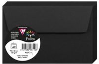 Clairefontaine 5831C - Pakket van 20 Zelfklevende Enveloppen 9x14cm Zwart