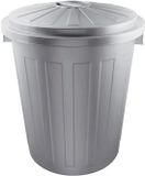 Keeeper Vuilnisbak / Papier Met Multifunctionele Afsluitbaar Deksel Zeer Groot 50 L Plateerde