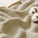Couverture en mousseline 220x240 cm, 4 épaisseurs, Beige