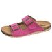 Fischer Markenschuh Sarah platte slippers voor dames, roze, 42 EU