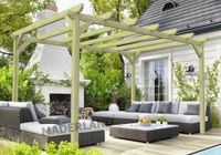 Pergola autoportante en bois CAMBADOS - 300 x 300 cm