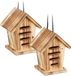 Merkloos Relaxdays Set of 2 Garden Hanging Insect Hotels