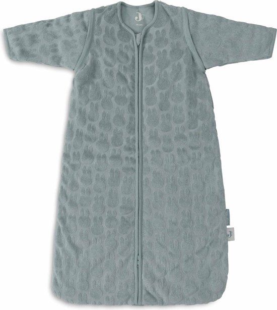 Jollein x Nijntje - Baby Slaapzak Winter Met Afritsbare Mouw 70cm - Miffy Jacquard Sea Green