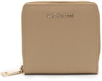 Lazarotti Bologna Leather Zip Wallet With 6 Card Slots Sand beige