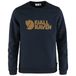 Fjallraven Logo Pull M T-shirt à manches longues Unisexe Adultes, Bleu marine foncé, S