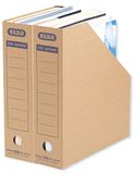 ELBA Staande verzamelaar karton, tric system, met archiefopdruk, natuurbruin, 12 stuks