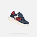 GEOX FLEXYPER MINI PEUTERJONGENS Sneakers - MARINEBLAUW/ROOD - Maat 26