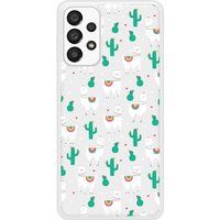 Samsung Bedrukt siliconen hoesje compatibel met Galaxy A53 5G Cactus et Alpaga