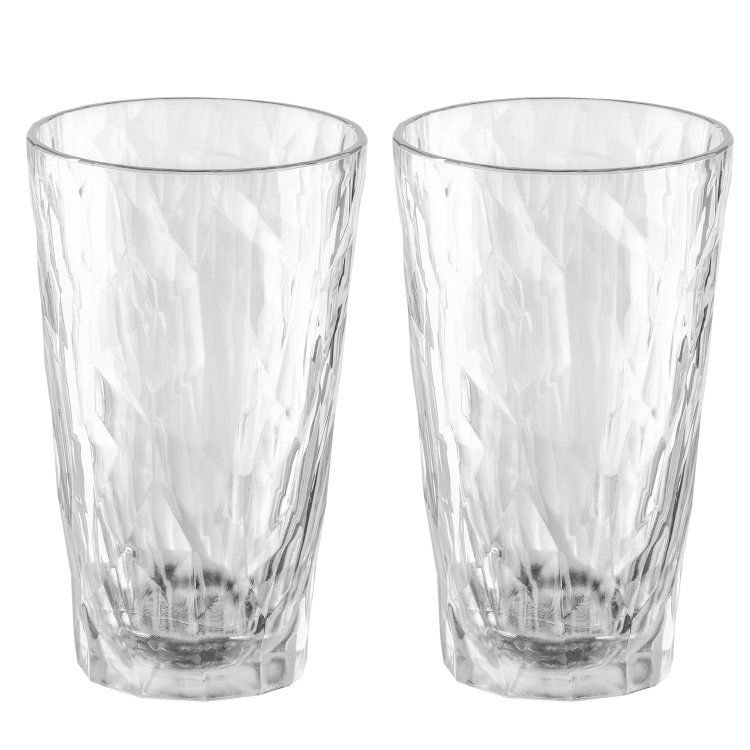 Koziol Club No.6 Cocktail Glass - 300ml - Set of 2 - Transparent