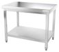 Goldinox Plan de travail en acier inoxydable, 1200 x 700 mm, PREMIUM