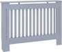 VidaXL Radiatorombouw 112x19x81,5 cm bewerkt hout grijs