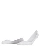 FALKE Step Medium Cut Box met siliconen op de hiel katoen footies dames wit - maat 35-36