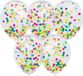 Haza party ballonnen - 10x stuks - gevuld met confetti - 30 cm - kinderfeestje - verjaardag - versiering