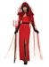 Bristol Novelty 301620S Crimson Demoness Kostuum Volwassen Fancy Dress Vrouwen, Rood, Small UK 10-12
