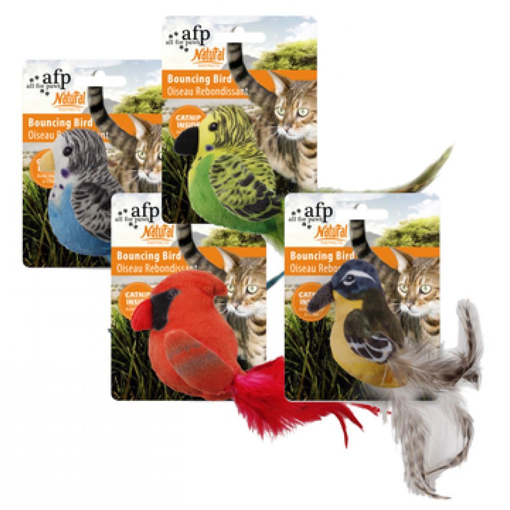 AFP Natural Bouncing Birds - Pluche - Kat - 2019