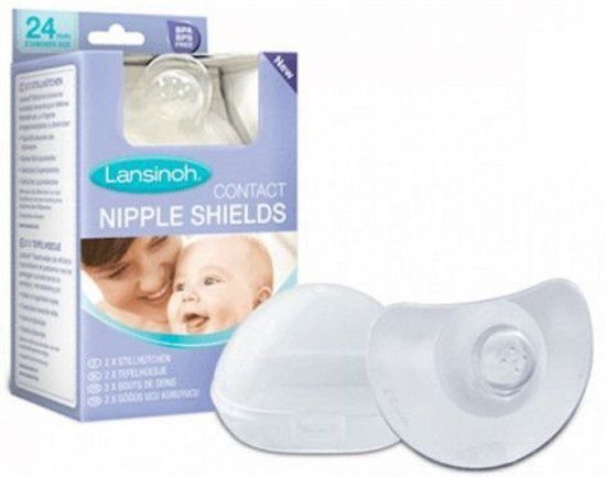 Lansinoh Tepelbeschermers 2 Stuks Incl. Beschermdoosje Maat: 24 mm