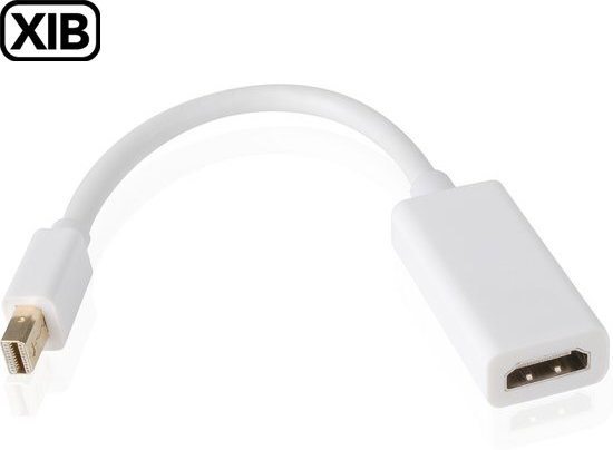 XIB Mini Displayport Thunderbolt naar HDMI adapter - voor o.a. Apple iMac en Macbook - Wit