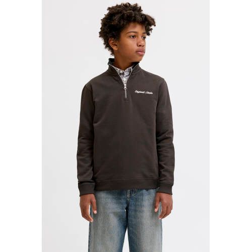 JACK & JONES JUNIOR sweater - donkerbruin