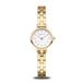 Bering 11022-734 Polshorloge Dames Kwarts Classic Goudkleurig Staal Wit Saffierglas 3 ATM