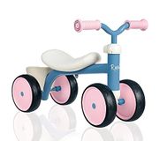 Smoby - Roze rookie ride-on - Metaal - Voor kinderen vanaf 12 maanden - Gebogen zadel - Stille wielen - 721401