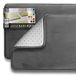 Clara Clark Badkamermat, ultrazacht, antislip en absorberend, fluwelen traagschuim badmat, set van - 17 x 24/20 x 32, grijs