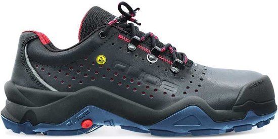 HKS Alfa 1 STP Geperforeerd Laag S1P ESD - Zwart/Blauw - Maat 41