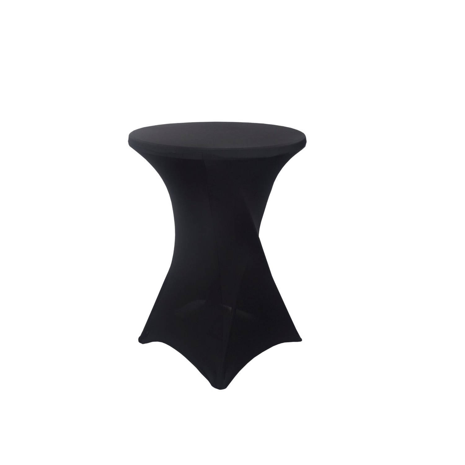 Lizzely Garden & Living Stretch rok zwart voor sta tafel 60cm