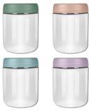 Elzusha - Set van 4 Pots de conservation pour aliments pour bébé avec couvercle hermétique