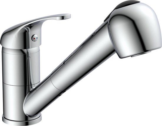 Eisl GRANDE VITA CLASSIC Keukenkraan - Mengkraan - met uittrekbare Sproeier - Chroom