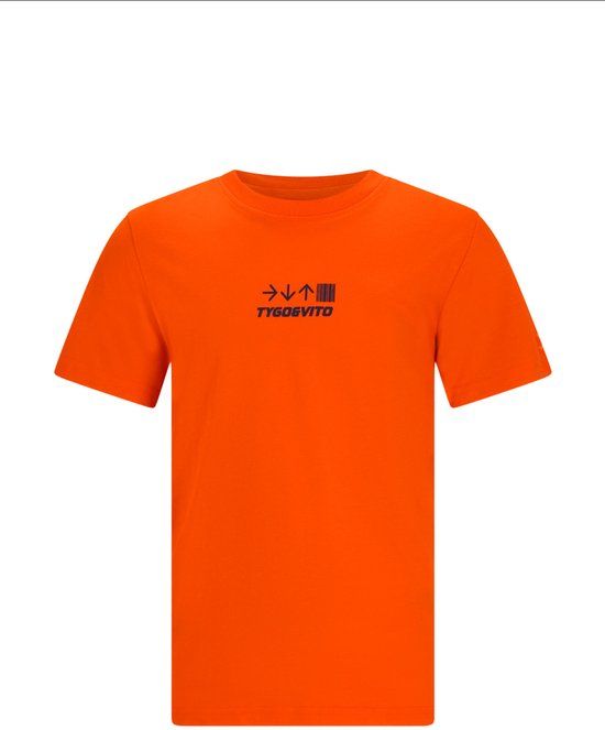 TYGO & vito jongens T-shirt oranje maat 134/140