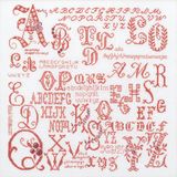 Thea Gouverneur Borduurpakket 2093A Antieke Letters Merklap