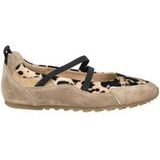 Paul Green Dames - Ballerina 1191-049 in beige Rauleder, bruin (leopard), 38 EU