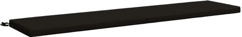 vidaXL - Bankkussen - SOEST - 100% Polyester - Zwart - 180 x 40 x 5 cm