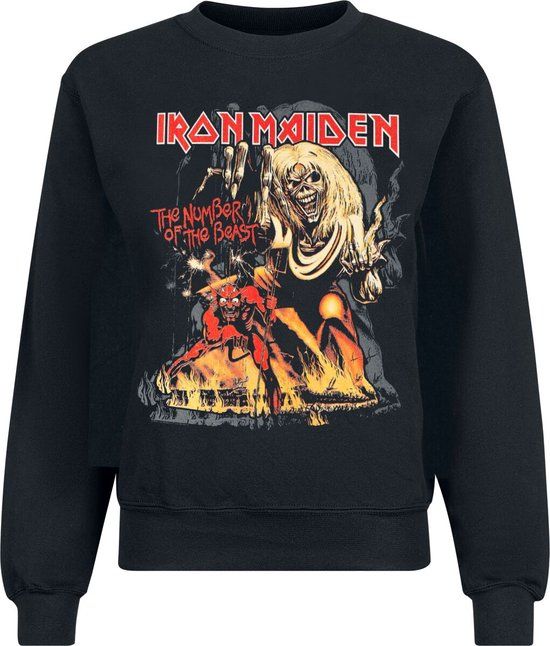 Iron Maiden The Number of the Beast Heren Sweatshirts - Zwart - L