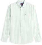 Tommy Jeans TJM REG STRIPE OXFORD DM0DM22790 L5Y Bahama Green Stripe Chemise Homme XL