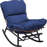 COMHOMA Schommelstoel - Blauw