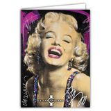IETSCPXL-19770 CELEBRITY ICONS IETSCPXL-19770 MAXI grote kaart XL 22 x 31 cm Marilyn Monroe actrice Amerikaanse zangeres Sidney Maurer officiële licentie - binnenkant 44 x 31 cm met envelop - vertrek verjaardag