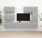 Maison Exclusive - Set de 6 meubles TV, gris béton, composite bois