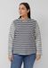 s.Oliver Vrouwen Ingekort Jersey Sweatshirt Gestreept Lange Mouw Ronde Hals Regular Fit Katoen Navy