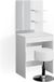 Vicco Kaptafel Isabelle, Wit, 60 cm met spiegel en kruk