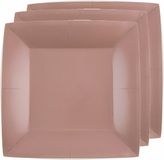 Santex Bordjes karton - 30x - vierkant - rose goud - 23 x 23 cm - feestbordjes