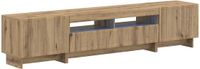 vidaXL - 5-delige LED TV-kast - Artisanaal eiken - Bewerkt hout