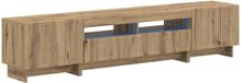 vidaXL - 5-delige LED TV-kast - Artisanaal eiken - Bewerkt hout