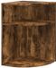 vidaXL Bijzettafel 39,5 x 39,5 x 60 cm bewerkt hout gerookt eiken