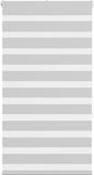 vidaXL Zebra Rolgordijn 75x150 cm Lichtgrijs
