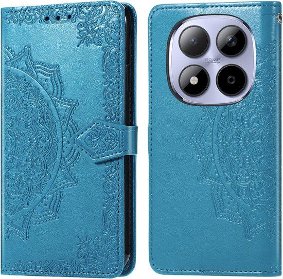 imoshion Hoesje - Geschikt voor Xiaomi Redmi Note 15 Pro Plus (5G) - Mandala Bookcase - Turquoise