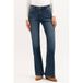 Florez high waist flared jeans - donkerblauw