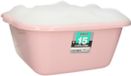 Plasticforte huishoud teil - afwasbak - vierkant - kunststof - 15 liter - 41 x 38 x 16 cm - roze