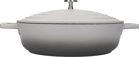 MasterClass Braadpan - 28 cm - 4 L - Gietaluminium - Ombre Grijs - Met Deksel